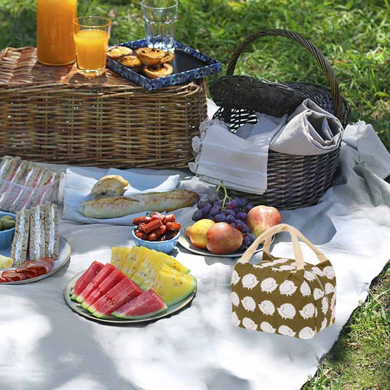 Túi đựng hộp cơm trưa , đi picnic họa tiết quân đội