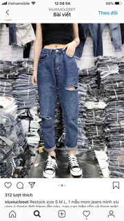 Baggy Jeans Rách PT