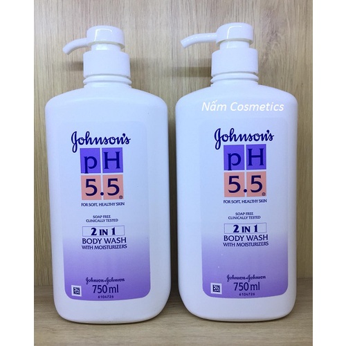Sữa tắm pH5.5 Jonhson 2 trong 1