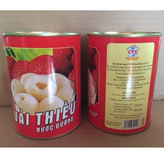 Vải thiều ngâm việt nam lon 565g