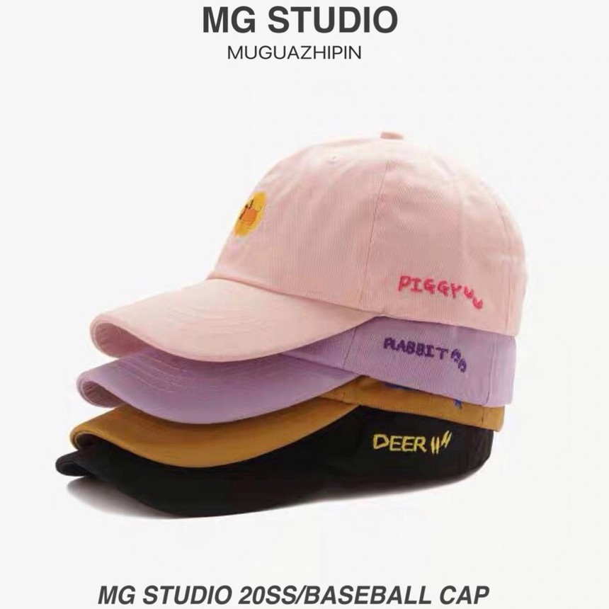 Mũ Lưỡi Trai MG STUDIO Thêu Hình Động Vật Dễ Thương