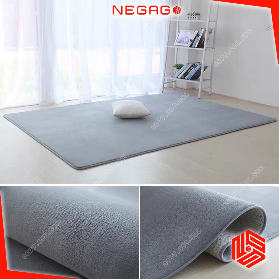 Thảm lông tròn trải sàn decor chụp ảnh to 1m 1m2 | NEGAGO
