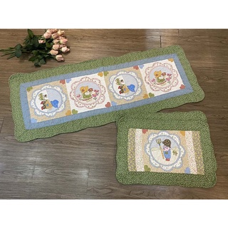 Thảm set 3 - cô bé và cún con - t3n126