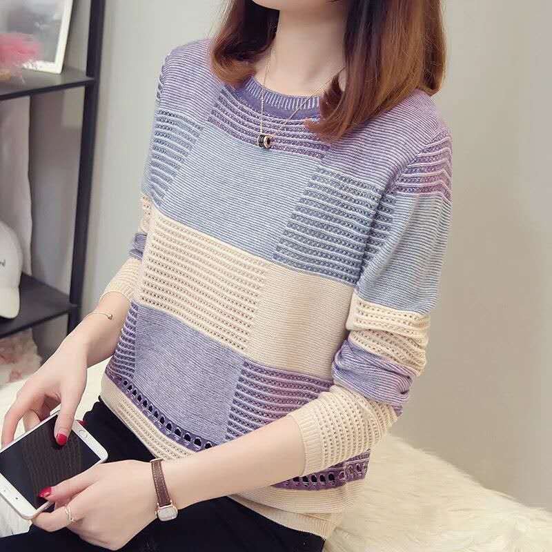 Áo Sweater Dáng Rộng Thời Trang Xuân Thu Hàn Quốc Dành Cho Nữ