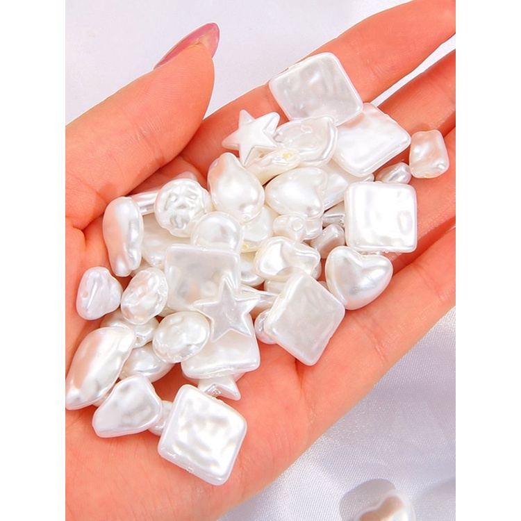 BEADIA Bộ 5/10/20 Hạt Ngọc Trai ABS Nhiều Hình Dạng Dùng Làm Trang Sức DIY