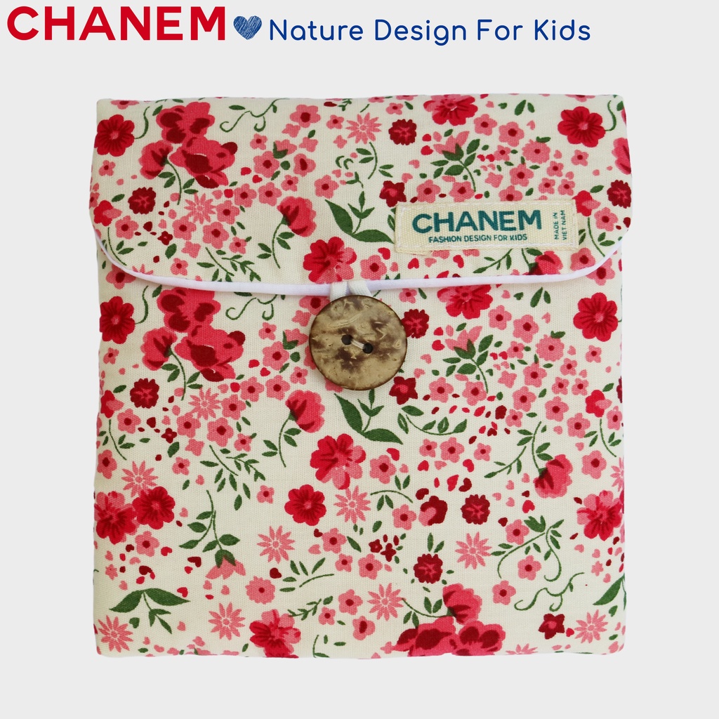 Túi đựng băng vệ sinh, son môi, mỹ phẩm CHANEM SPECIAL cỡ lớn mẫu dễ thương size 13x13cm Made in Việt Nam