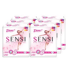 COMBO 6 Băng vệ sinh Diana Sensi Siêu Mỏng Cánh (8 miếng)