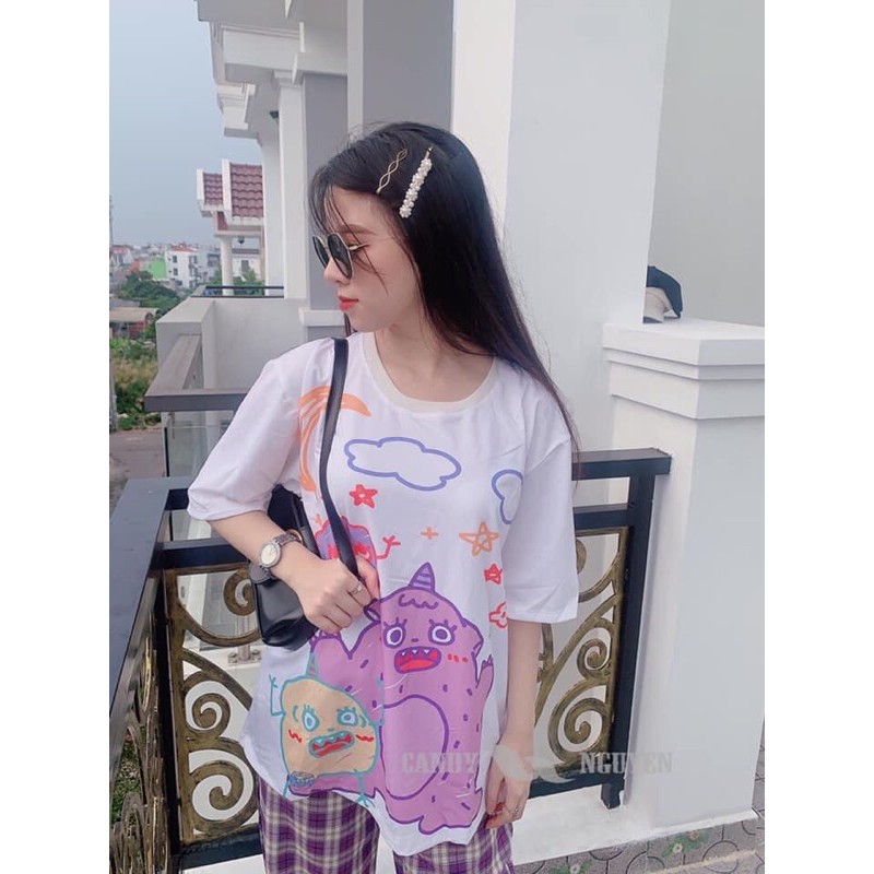 Sét áo thú tím+quần kẻ tím