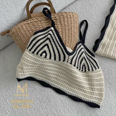 Áo Bra Nữ Đan Móc - Phối Viền Xinh Xắn - Hàng Quảng Châu