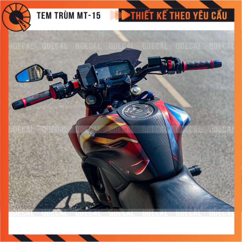 Tem trùm MT15 Marvel Captain America/Iron Man candy decal 3 lớp  thiết kế theo yêu cầu
