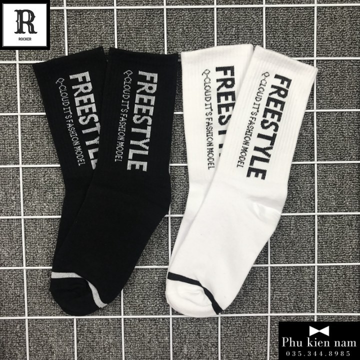 Tất Nam Nữ Cổ Cao Freesize Màu Cực Đẹp - Mã T012