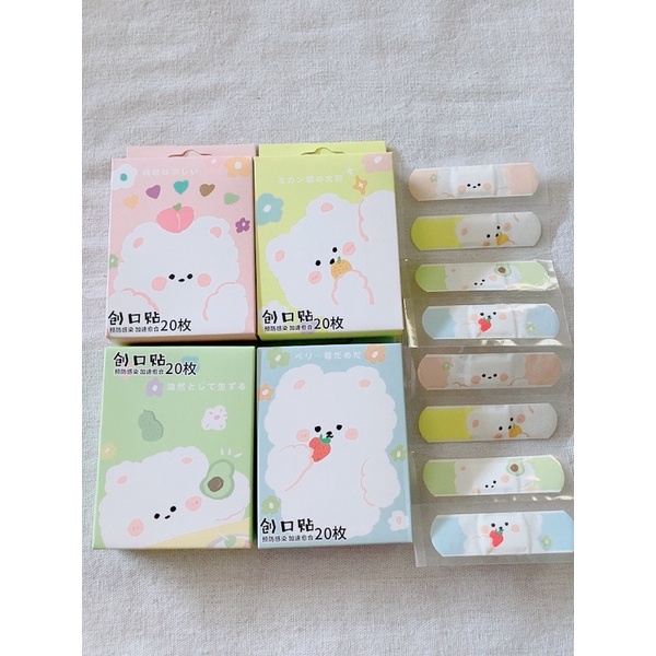 Hộp 20 miếng băng keo cá nhân urgo dán vết thương mẫu hoạt hình cute ảnh chụp thật