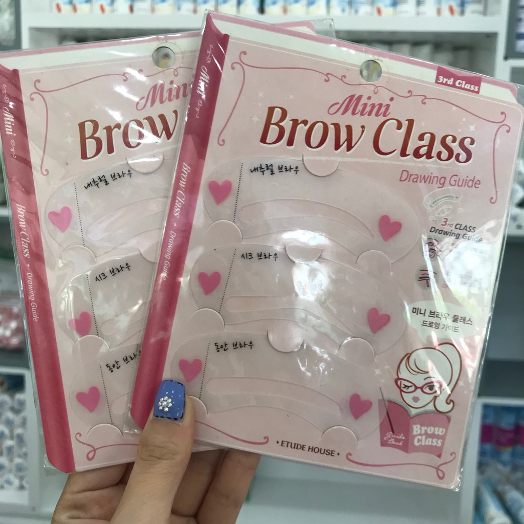 Bộ 3 khuôn Kẻ Lông Mày ETUDE HOUSE Mini Brow Class Drawing Guide