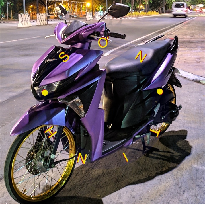 SƠN SAMURAI SƠN XỊT MÀU TÍM ÁNH KIM SUPER VIOLET- MÀU TÍM KHÓI METAN MÃ 1142