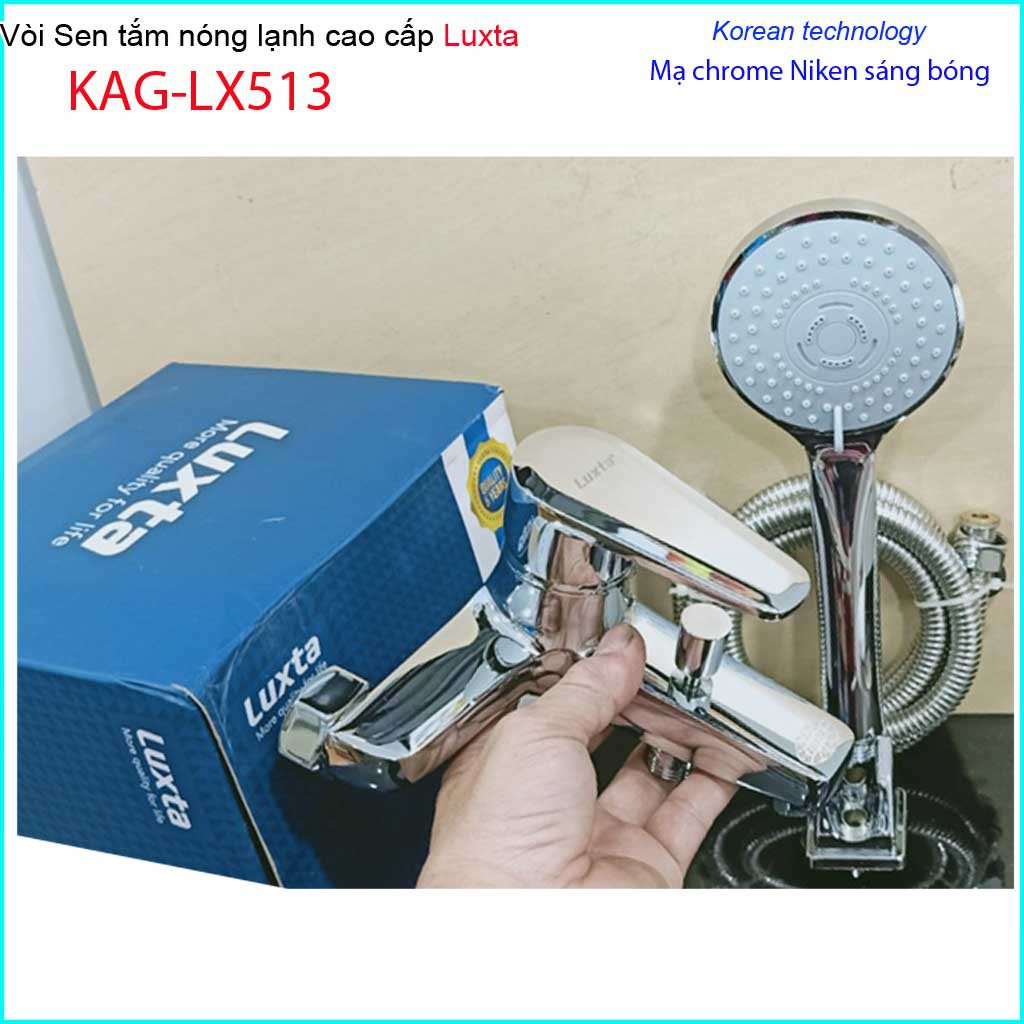 Vòi sen tắm nóng lạnh Luxta KAG-LX513 Best sales, trọn bộ vòi sen nóng lạnh thân to nước mạnh sử dụng tốt