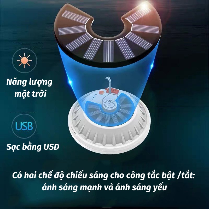 Đèn Năng Lượng Mặt Trời Đèn Tích Điện Siêu Sáng KHO GIA DỤNG TRẦN PHÚ