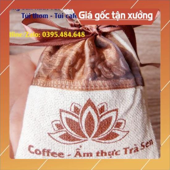 Túi vải thơm túi cafe, túi vải thân thiện môi trường {Xưởng Sản xuất}