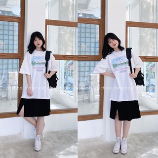 CHÂN VÁY THUN COTTON XẺ TÀ ULZZANG (ảnh thật/sẵn/video)