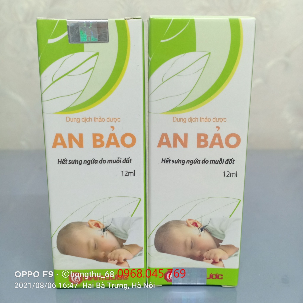 Dung dịch thảo dược bôi muỗi đốt AN BẢO chai 12ml