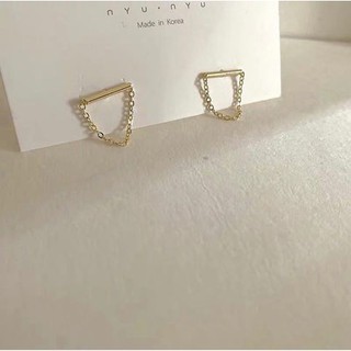 Bông tai, Khuyên tai nữ dây cá tính Bạc 925 B165 Jesse store