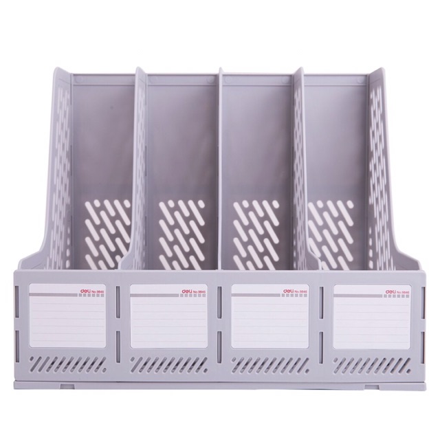 Kệ ráp 4 ngăn deli 9846 / Khay tài liệu 4 ngăn