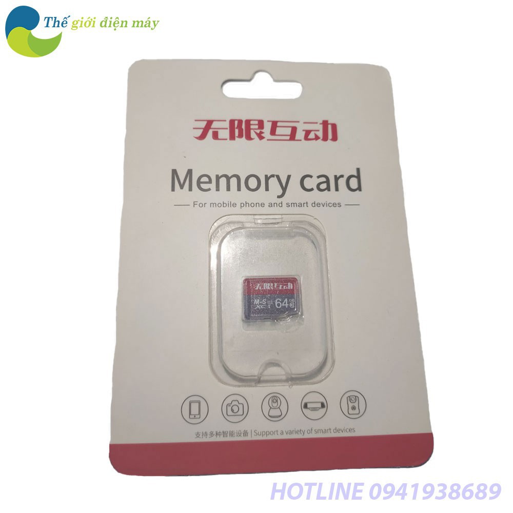 Thẻ nhớ Memory Card 64GB U3 Class 10 - Bảo hành 5 Năm - Shop Thế Giới Điện Máy 21