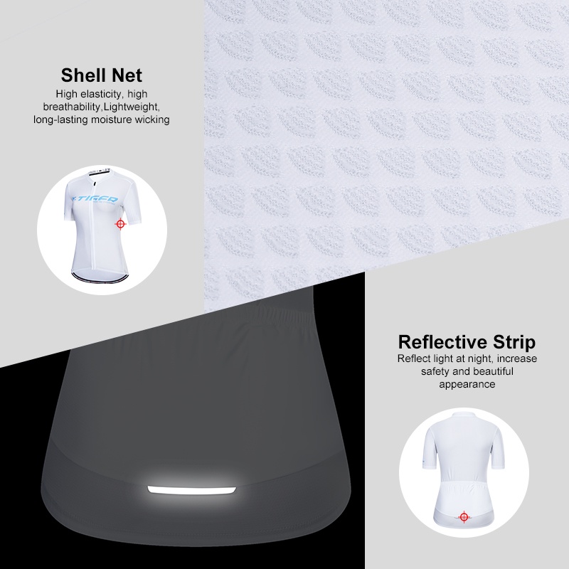 Áo thun X-TIGER tay ngắn thoáng khí thời trang đi xe đạp leo núi cho nữ