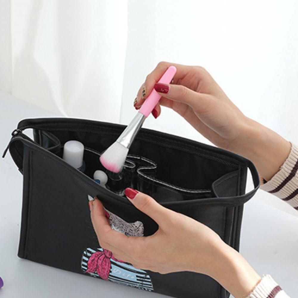Túi Đựng Mỹ Phẩm Cỡ Lớn Có Khóa Kéo Thời Trang Cho Nữ