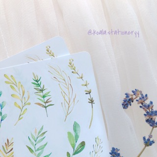 Bullet Journal Sticker - Lá Xanh