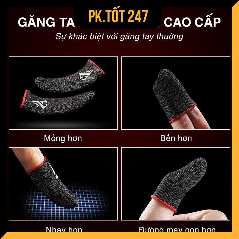 Găng Tay Chơi Game Chống Mồ Hôi Tay Sợi Bạc 24 Kim - Chính Hãng HD DESIGN