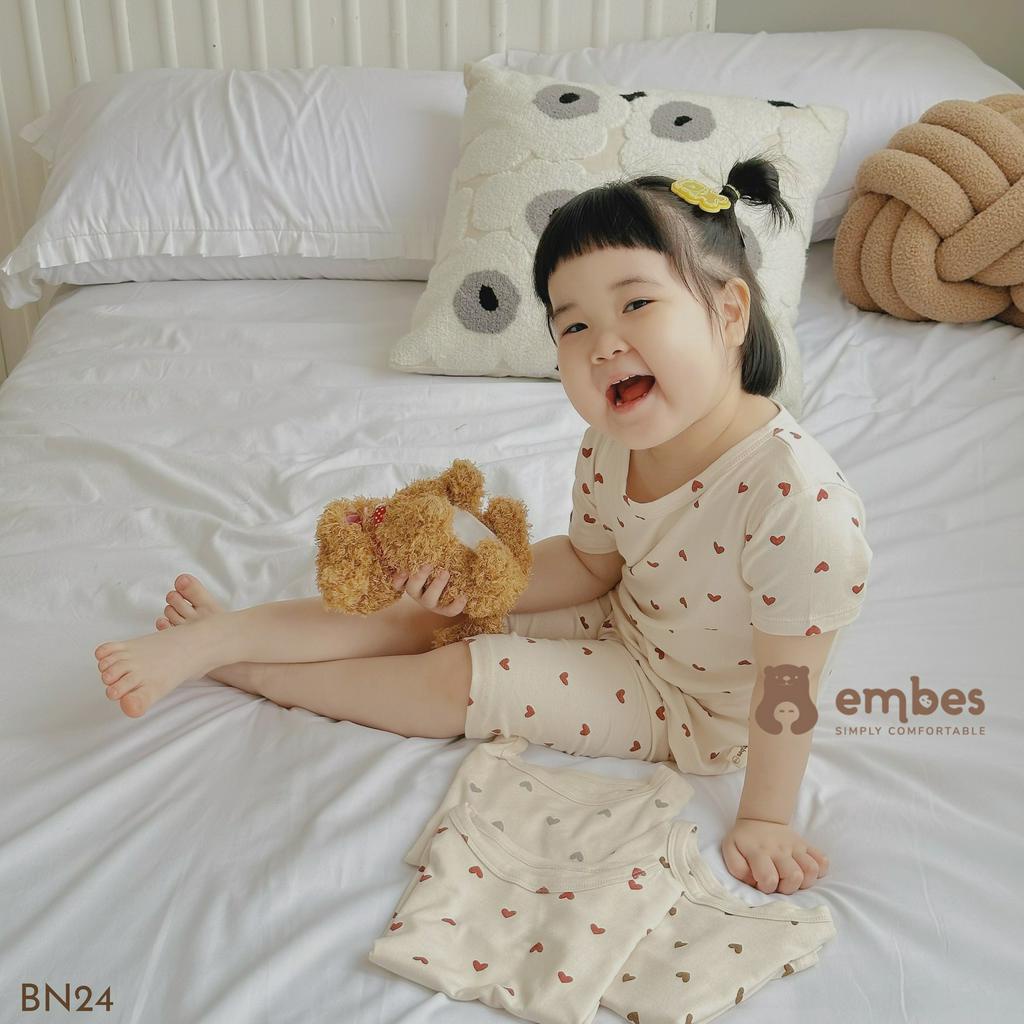 Bộ quần áo cộc tay cho bé gái , bộ hè cho bé Thanh Hằng Baby 8kg đến 19kg