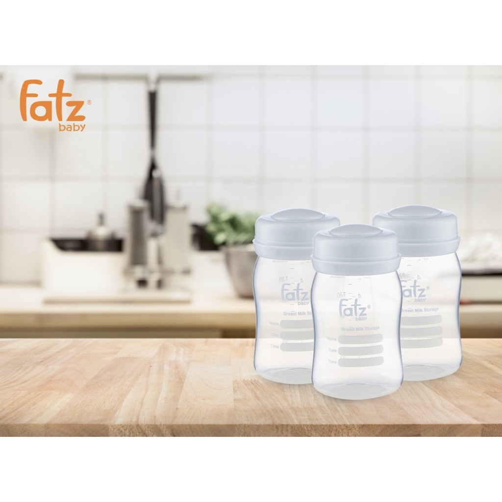 Bộ 3 bình trữ sữa 150ml Fatz Baby FB0120N