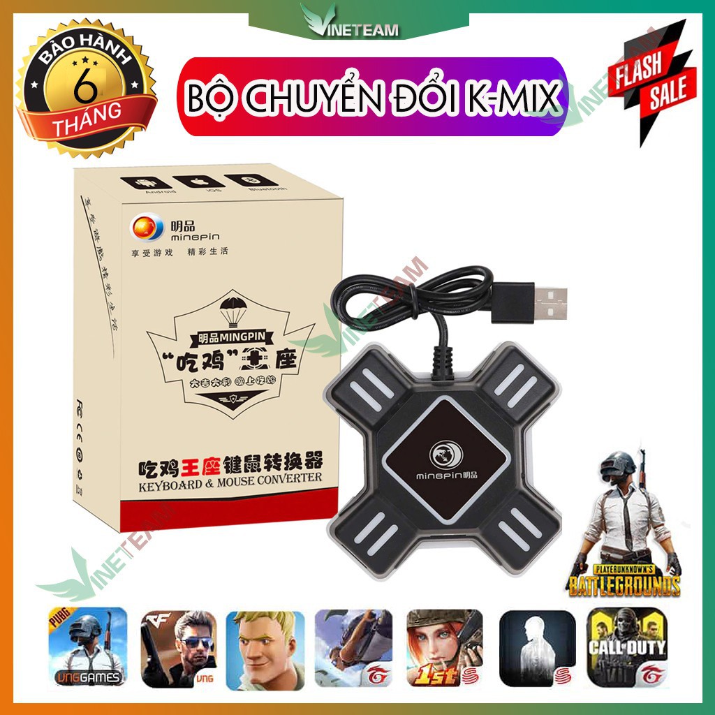 Bộ chuyển đổi bàn phím và chuột chơi game PUBG trên Điện thoại ,máy tính bảng...Xgamingstore - K-MIX -DC4082 | BigBuy360 - bigbuy360.vn