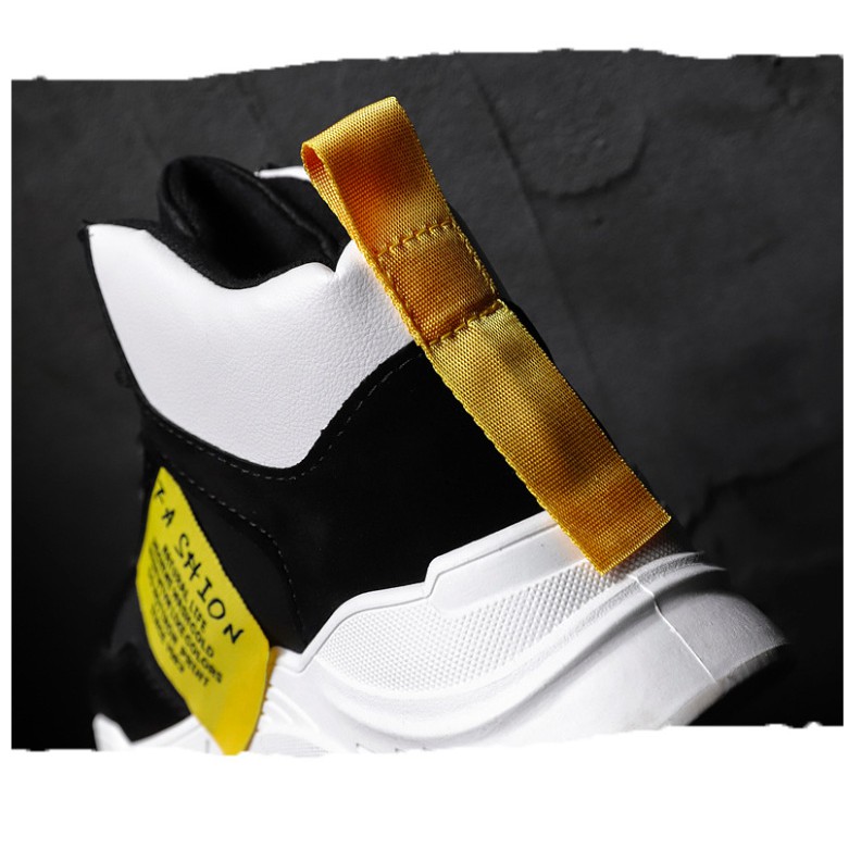 Giày sneaker nam cao cổtăng chiều caoUlzzangboy, Tăng 7cm chiều cao với 2 màu đế trắng và đế đen cá tính Hot 2019 | BigBuy360 - bigbuy360.vn