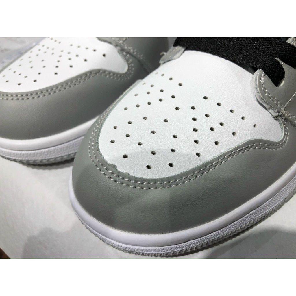 [Siêu Hot ]  Giày sneaker Jordan 1 grey/white đủ size nam nữ. Giày Jd1 xám cao | BigBuy360 - bigbuy360.vn