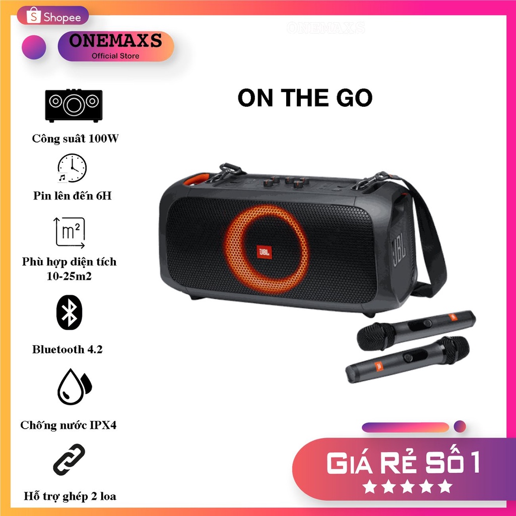 Loa JBL PartyBox On The Go (Chính Hãng PGI)