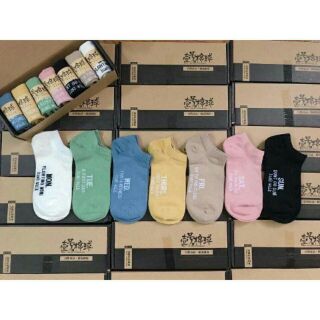 Hộp tất tuần 7 đôi cho nữ - tất vớ nữ- Sét tất tuần 7 ngày chống thối chân cho nữ