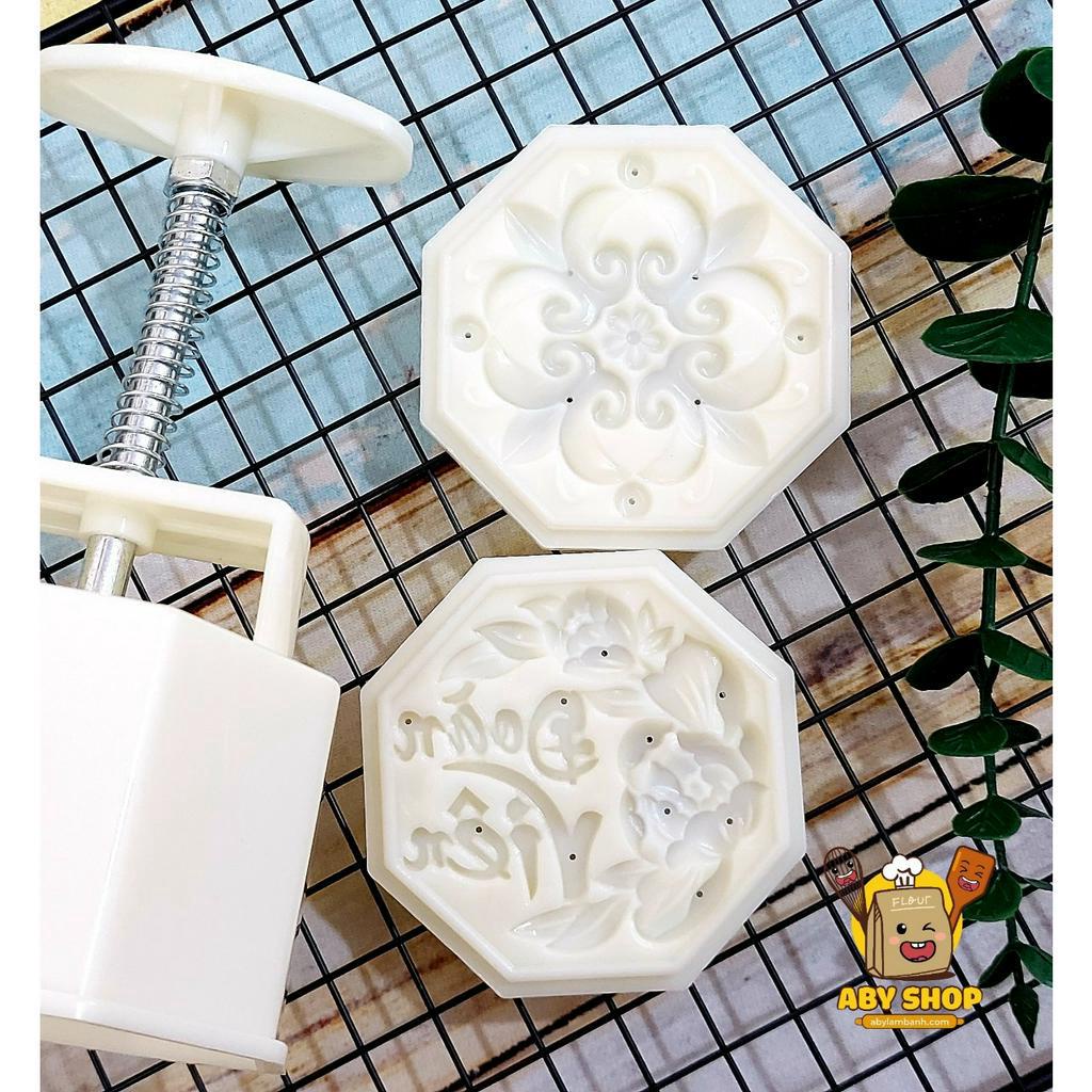 Khuôn trung thu lò xo 2 mặt 150g Đoàn Viên 22⚡ CAO CẤP ⚡ khuôn bánh trung thu mẫu mới nổi bật