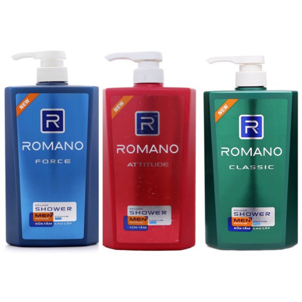 Sữa Tắm Cao cấp Romano 650ml