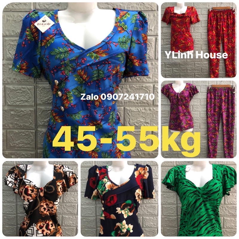 size2D ( 47-52kg)đồ bộ vải thun nhiều mẫu