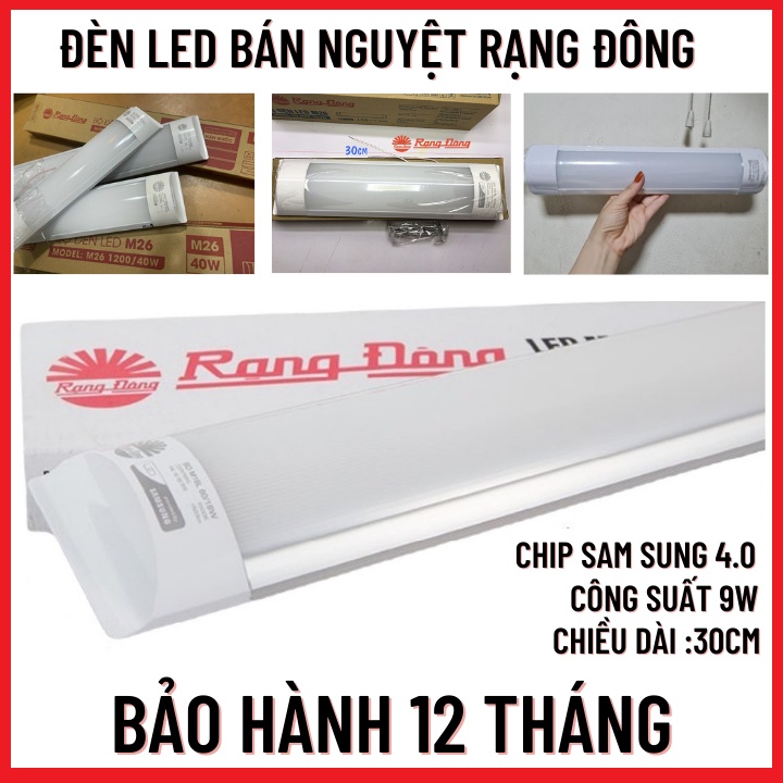 Đèn Led-Đèn Led Bán Nguyệt Rạng Đông M36-30 Cm-Công Suất 9W-Chip 4,0 Sam Sung-Bảo hành 12 Tháng