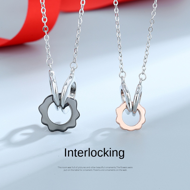 Vòng cổ Ba Vòng Màu Đơn Giản Thời Trang Dành Cho Cặp Đôi