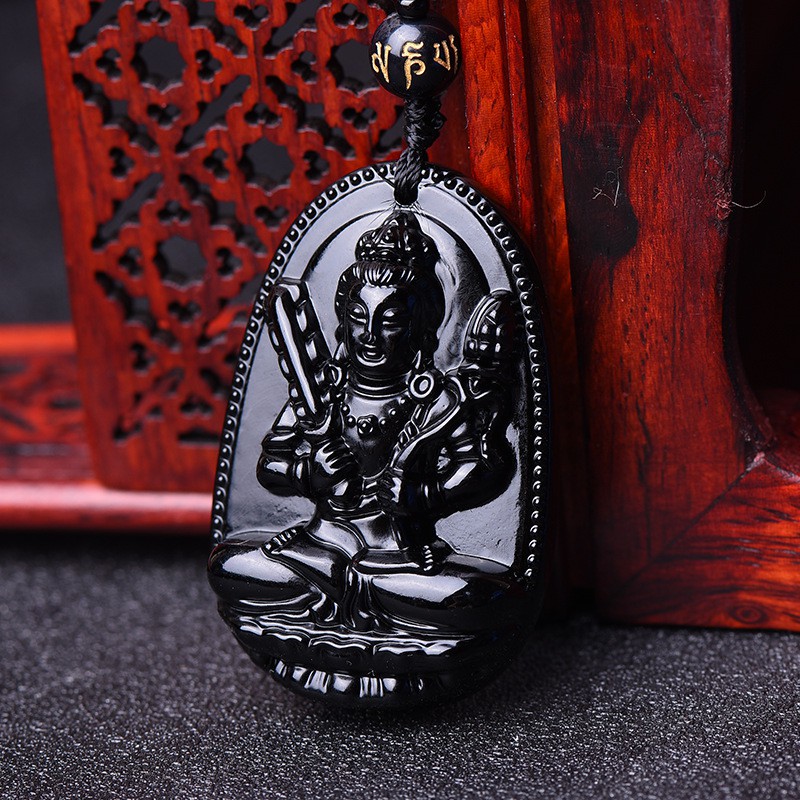 Dây chuyền vòng đeo cổ mặt phật Đại Thế Chí Bồ Tát cao cấp - Phật bản mệnh người tuổi ngọ - mang lại bình an may mắn