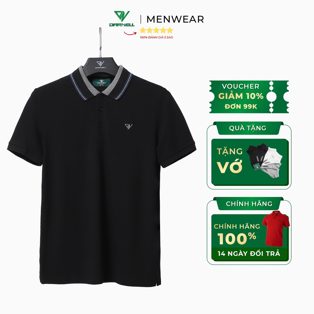 Áo thun polo nam DARNELL tay ngắn chất cotton mềm mại thiết kế slimfit khoẻ khắn, nhẹ thoáng mát DN02-10
