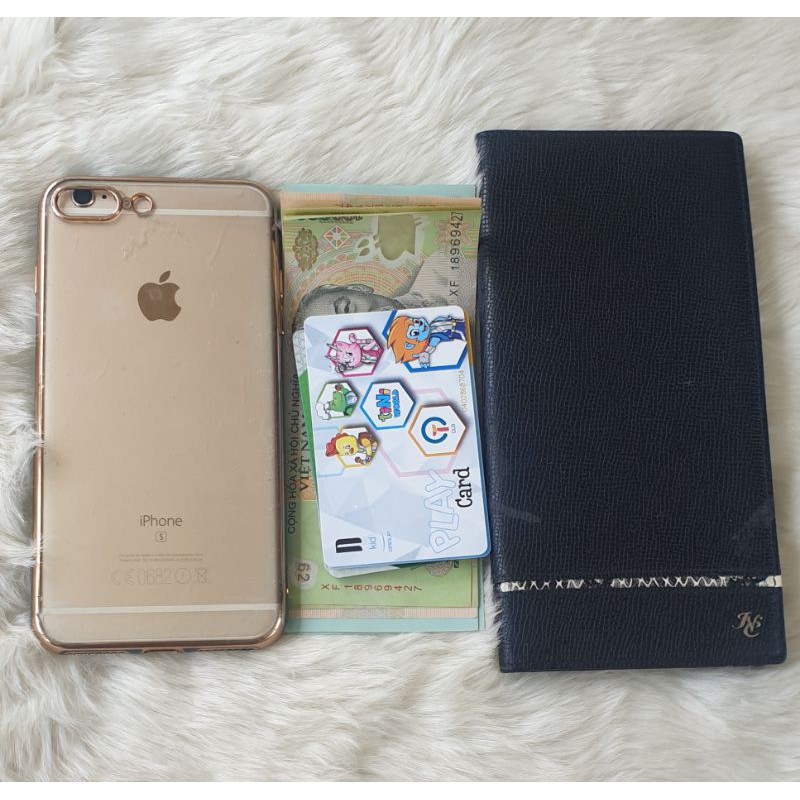 Ví da thật dáng gấp đứng