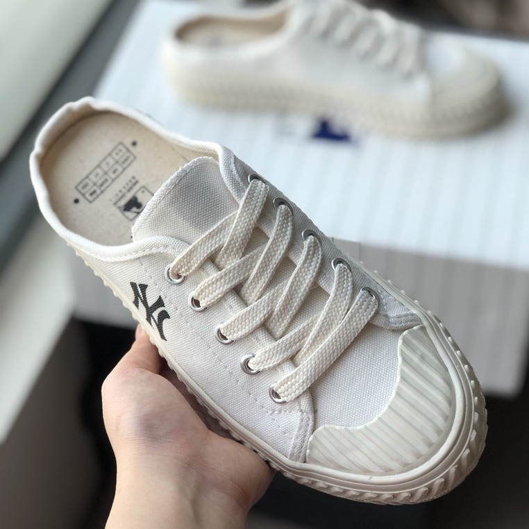 [Bản Trung] Sục Thể Thao Nữ 𝐌𝐋𝐁 Ny trắng , sục ny đạp gót nữ hàng 11 full box -Tom Official | BigBuy360 - bigbuy360.vn