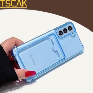 Ốp Điện Thoại Tpu Trong Suốt Có Túi Khí Đựng Thẻ Chống Rơi Cho Samsung Galaxy S21 S20 Ultra S21 S10 Plus
