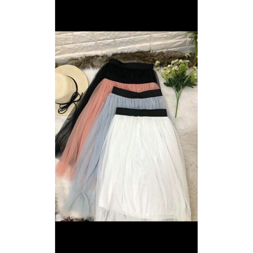 Chân váy lưới xoè 2 lớp-Hình thật cuối album | BigBuy360 - bigbuy360.vn