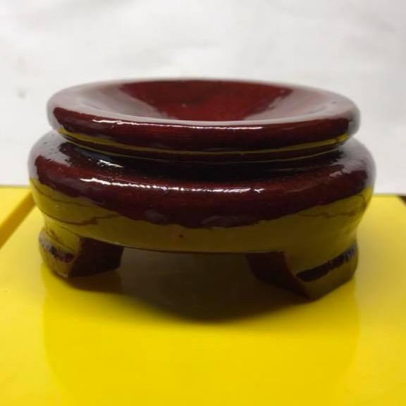 CHÂN ĐẾ GỖ 1 TẦNG CHO QUẢ CẦU ĐÁ PHONG THỦY SIZE DƯỚI 10CM