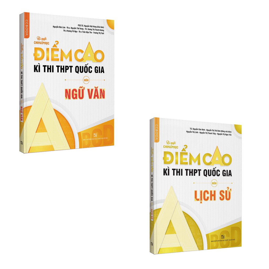 Sách - Combo luyện thi điểm cao môn Ngữ văn - Lịch sử - NXB Đại học Quốc gia Hà Nội